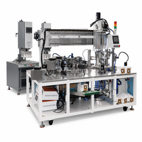 Machine automatique de soudage de sacs à poussière ultrasoniques 15KHz 4200W à 4 systèmes pour la fabrication de sacs filtrants de robots aspirateurs