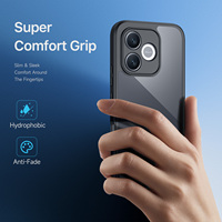 Coque de téléphone transparente antichoc en PC+TPU avec finition givrée de style minimaliste pour Honor 600 Lite X80i