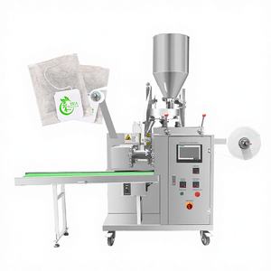 Machine d'emballage verticale automatique SPK-11 pour sachets de café et de thé, avec étiquetage à fil et emballage de sachets en papier, pour l'encollage de films alimentaires - Vente directe usine - Product Image 1