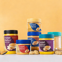 Vente en gros de pots vides pour beurre de cacahuète, mayonnaise, confiture, aliments en conserve, avec couvercle à vis, en différentes tailles : 8 oz, 12 oz, 13 oz, 16 oz, 28 oz, 150 ml