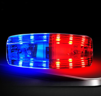 DZKJJG Lampe de signalisation de sécurité routière portable rechargeable à LED, lumière clignotante rouge et bleue pour épaule