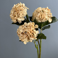 Fleurs d'hortensia imprimées en 3D de haute qualité, effet toucher réel, pour la décoration de mariage, de la maison et de la table à manger