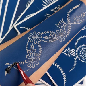 Matériel de pochoir pour <span class=keywords><strong>tatouage</strong></span> temporaire au henné, sérigraphie, aérographe, autocollant imperméable pour motifs corporels personnalisés pour festivals - Product Image 3