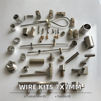7x7 modèle 2.5mm Kits de câbles en acier grille de plafond éclairage Suspension soudé Luminaire fil monté Kit de suspension corde de coupe