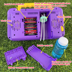 Machine à bulles électrique automatique pour enfants, idéale pour les fêtes, mariages et divertissements estivaux en extérieur, avec fonction d'enregistrement - Product Image 4