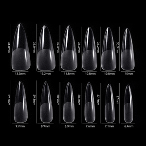 KADS 240 Uñas Postizas Stiletto de Cobertura Completa Transparentes de ABS para Extensión de Uñas Acrílicas y Gel, Manicura Profesional - Product Image 3