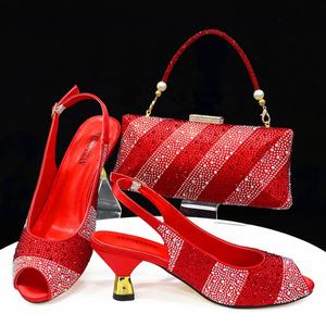 Allgreat 2024 Orange Couleur Élégant Femmes Talons Chaussures et Sac Ensemble Creux Strass Talons Hauts Chaussures Compensées Sac Assorti - Product Image 3