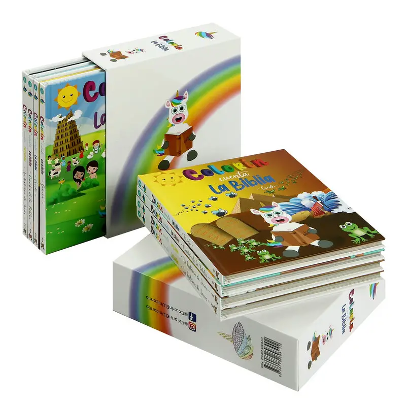 Set di libri con copertina rigida personalizzata professionale per bambini/stampa di libri per bambini