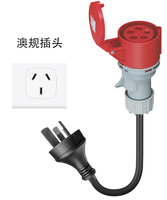 Prix d'usine - Ensemble de prises et connecteurs CEE rouges - Conforme aux normes Schuko, SABS, australiennes, suisses - Accessoires pour chargeurs de véhicules électriques portables