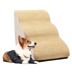 New Pet Dog Ladder 3 Schritte Soft Stairs Welpe Wasch bare Abdeckung Rampe Faltbarer Hund - Product Image 2