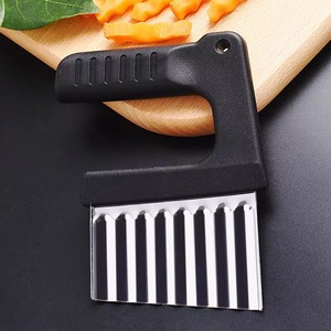 Cuchillo manual multifunción de acero inoxidable y plástico PP para cortar patatas y patatas fritas con ondas, suministro directo de fábrica - Product Image 4