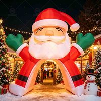 Arche gonflable géante de Père Noël pour les fêtes, décoration de Noël en Oxford pour l'intérieur et l'extérieur