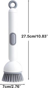 Distributeur de <span class=keywords><strong>savon</strong></span> pour brosse à vaisselle avec logo personnalisé, en plastique PP, poignée à <span class=keywords><strong>angle</strong></span> réglable, facile à utiliser, poils en nylon, pour le nettoyage domestique - Product Image 2