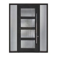 Porte d'entrée principale en acier inoxydable de conception villa, haute sécurité, vente chaude, prix d'usine du fabricant professionnel