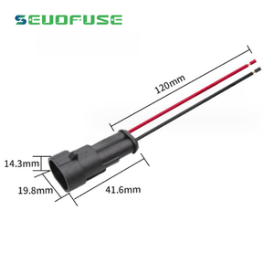2ピンウェイ防水自動車用コネクタ22AWG男性用および女性用ドッキングコネクタ防水車用ワイヤーケーブル - Product Image 5