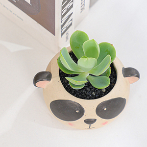Maceta de cerámica esmerilada pintada a mano con diseño de animales personalizados, <span class=keywords><strong>macetas</strong></span> de <span class=keywords><strong>cactus</strong></span> suculentas - Product Image 6