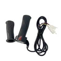 Poignée d'accélérateur à 3 broches avec interrupteur de marche arrière pour vélo électrique, trottinette électrique, contrôleur de vitesse, poignée d'accélérateur pour trottinette électrique, vélo