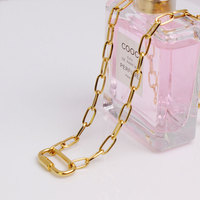 Collier à breloques pour femme en acier inoxydable 316L plaqué or PVD 14k 18k, avec fermoir mousqueton, ajoutez une breloque pour femme