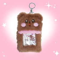 Porte-cartes en peluche Illit avec pendentif YUNAH MINJU IROHA, idéal pour les fans de K-pop