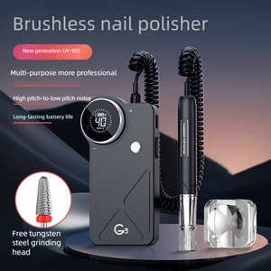 High Quality All Metal Body Brushless Electric <b>Nail</b> Grinder with Large Screen Display <b>Nail</b> Drill Machine 40000rpm Professional - Product Image 3