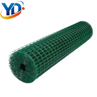 Panneaux de grillage soudé enduit de PVC vert, haute résistance, 50 mm 100 mm, pour clôture de volailles, jardin et enclos pour animaux