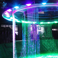 Rideau d'eau numérique graphique programmable spectacle d'eau intérieur pour scène cirque Application extérieure fontaine d'eau modèle pierre