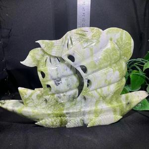 Wholesale <strong>Natural</strong> Xiuyan <strong>Jade</strong> Healing <strong>Stones</strong> High Quality Nephrite Sailboat for Gift - Product Image 3