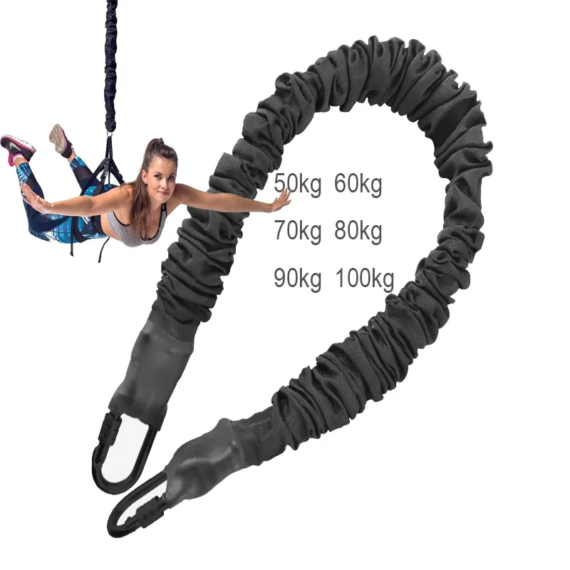 Sabuk Pengaman 200Lbs, Sabuk Pengaman untuk Olahraga Bungee, Peralatan Lompat Bungee, Set Lengkap, Tali Bungee, Danc, Tali Pengaman, Fitness