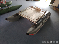 Bateau gonflable de pêche, mini yacht Catamaran, en PVC, pour 1/2/4 personnes