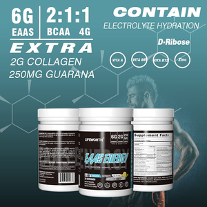 Lifeworth לימון ומלח טעם EAA BCAA אמינו חומצה שרירים בניין התאוששות אנרגיית תוסף אבקה לשתות - Product Image 2
