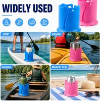 Porte-gobelets multifonction pour planche à pagaie SUP, porte-boissons flexible adapté aux bouteilles et aux canettes pour planche gonflable, kayak