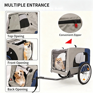 Remorque de vélo pliable pour chien, personnalisée, vente en gros directe d'usine HRF - Product Image 4