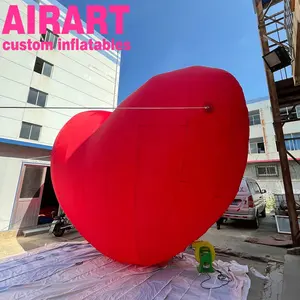 Décoration saint-valentin coeur rouge gonflable géant a03