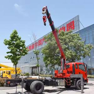 6x4 8x4 5t 8t 10t 14t idraulico braccio dritto camion gru montata camion Mobile gru con prezzo basso - Product Image 3