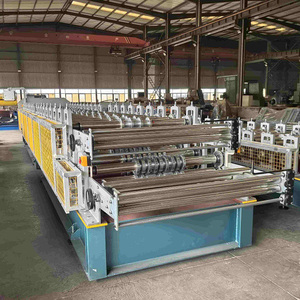 Machine de profilage à double couche à prix d'usine professionnel, découpe électrique de tôles de toiture métalliques, largeur d'alimentation de 1200 mm, provenance Chine - Product Image 3