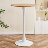 Table de bar ronde moderne, table basse minimaliste, table à cocktail, table d'appoint, table de pub, table de cuisine, salle à manger