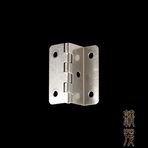 Charnière de type H Jingmao 41 mm, épaisseur 1 mm, en fer plaqué argent, montage en surface pour panneau de 13 mm - Product Image 3