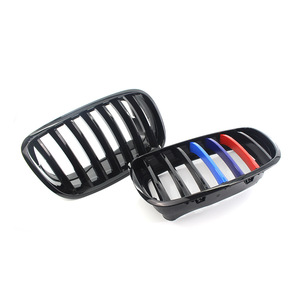 Calandre BMW pour X5 X6 E70 E71 2007-2013 Noir Brillant Style M Pare-chocs Avant en Plastique ABS Pièce de Rénovation et Amélioration - Product Image 1
