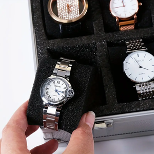 Montre multi-panneaux de <span class=keywords><strong>luxe</strong></span> 10/18 boîte de rangement montre affichage en alliage d'aluminium ménage grande capacité haut de gamme exquis - Product Image 5