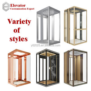 Ascenseur de villa en acier inoxydable <span class=keywords><strong>neuf</strong></span> avec traction sans engrenages, design moderne, fonctionnement fluide et vues panoramiques - Product Image 2