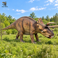 Dinosaure animatronique en silicone sur mesure, simulé, à commande par servomoteur, fabriqué sur mesure pour le centre National Geographic