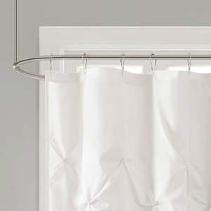DB Modern Classic <b>Shower</b> Curtain Polyester Water-Proof With Tufted Design For Bathroom - Product Image 3