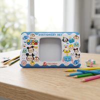Boîte à crayons en fer blanc à charnière, boîte de rangement rectangulaire en métal, emballage personnalisé, petite boîte à crayons cosmétiques en fer blanc