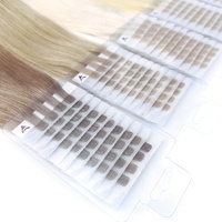Nouvel Style Extension Cheveux Humains Vierges Remy Qualité Luxe Double Tissée Kit Colle Machine