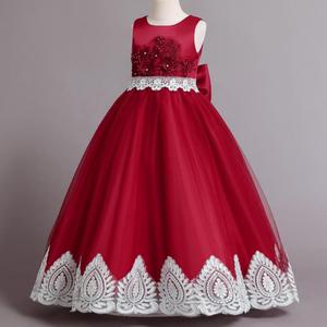 Elegante Vestido <span class=keywords><strong>de</strong></span> Satén Floral sin Espalda para <span class=keywords><strong>Niñas</strong></span> <span class=keywords><strong>de</strong></span> 12 a 13 Años, Atuendo Formal para Fiesta <span class=keywords><strong>de</strong></span> Cumpleaños Infantil para Primavera - Product Image 4