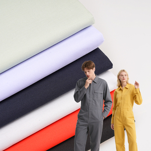 Hot Bán Rắn Nhuộm Dệt <span class=keywords><strong>Twill</strong></span> Chịu Mài Mòn Polyester Cotton Cafe Máy Chủ Bồi Bàn Đồng Phục Bảo Hộ Lao Động Vải - Product Image 1