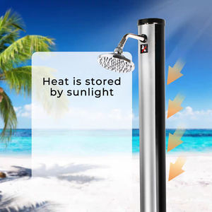 <span class=keywords><strong>Douche</strong></span> <span class=keywords><strong>solaire</strong></span> portable noire pour l'extérieur, <span class=keywords><strong>piscine</strong></span>, famille, jardin, plage, <span class=keywords><strong>douche</strong></span> extérieure en cascade - Product Image 2