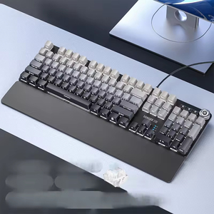 Handheld Real Mechanical Keyboard Wired E Sports Game Colorful Gradient Ribbon Knob Side Engraved <b>Key</b> - Product Image 4