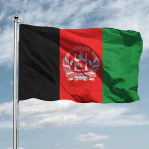 Afghanistan Flag Banner Printing 90x150cm Polyester Hanging Office Home Decoration Afghan Flags Red Black Green Flag