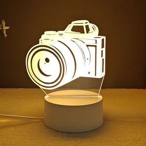 Cadeaux <span class=keywords><strong>pour</strong></span> la fête des mères, <span class=keywords><strong>anniversaire</strong></span>, Thanksgiving, <span class=keywords><strong>pour</strong></span> <span class=keywords><strong>maman</strong></span>. Lampes de nuit LED 3D contemporaines en ABS personnalisées <span class=keywords><strong>pour</strong></span> la décoration de la maison et de la chambre - Product Image 5